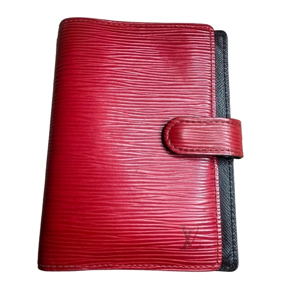 Louis Vuitton Accessories - LOUIS VUITTON EUC BI-COLOR RED EPI LEATHER PM AGENDA/PASSPORT HOLDER